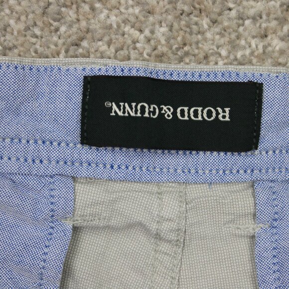 Rodd & Gunn The Gunn Shorts Mens 34 Beige Slim Fit Chino Stretch w/ 8" inseam - Picture 9 of 13